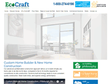 Tablet Screenshot of ecocraft-homes.com